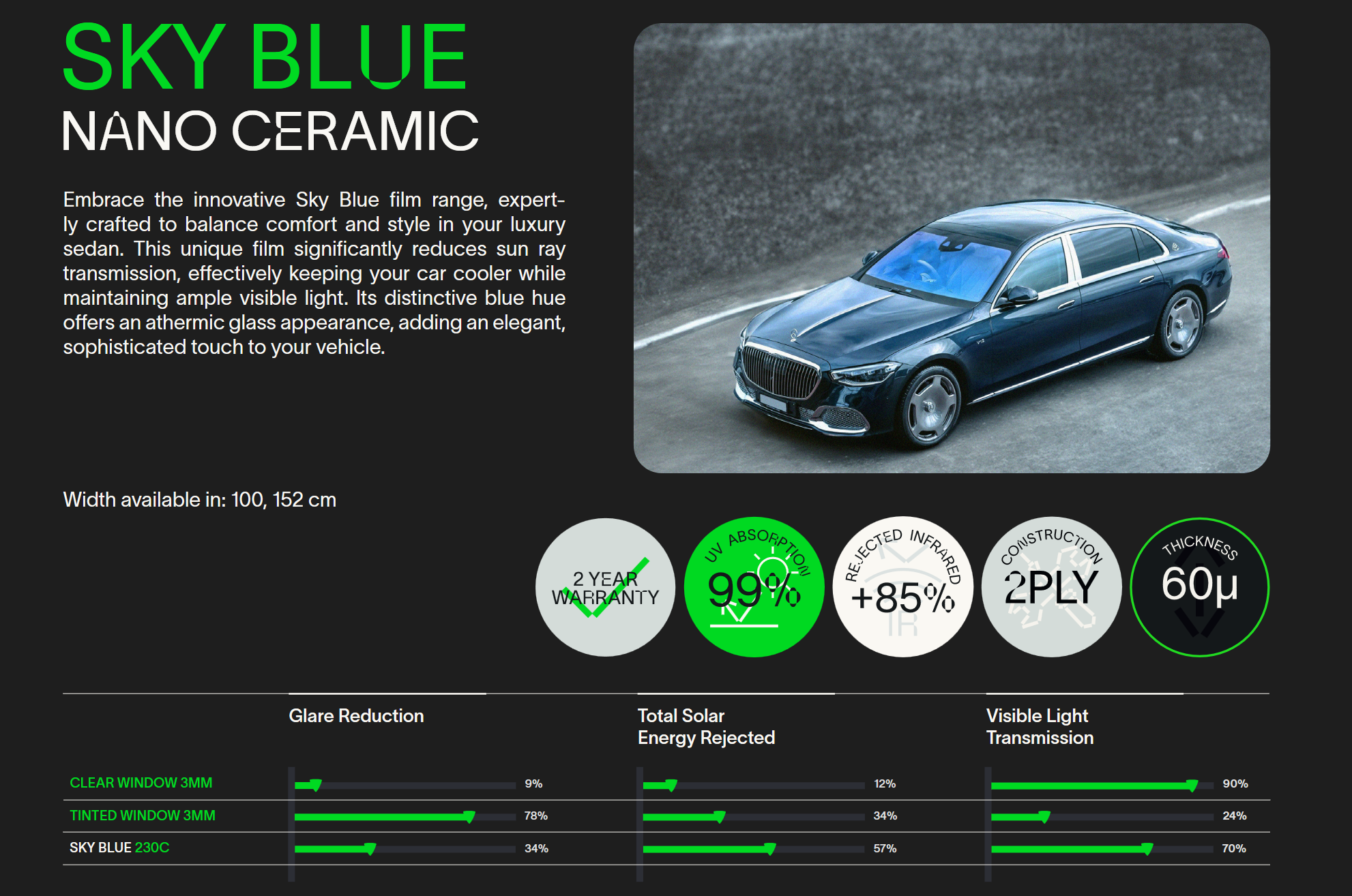 nano keramická fólie na čelní sklo autofólie modrá awf store sky blue_2
